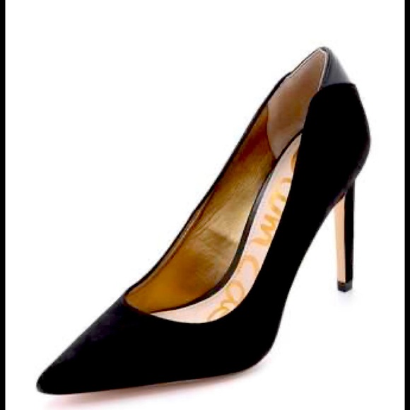 Sam Edelman black suede pump - Picture 1 of 8